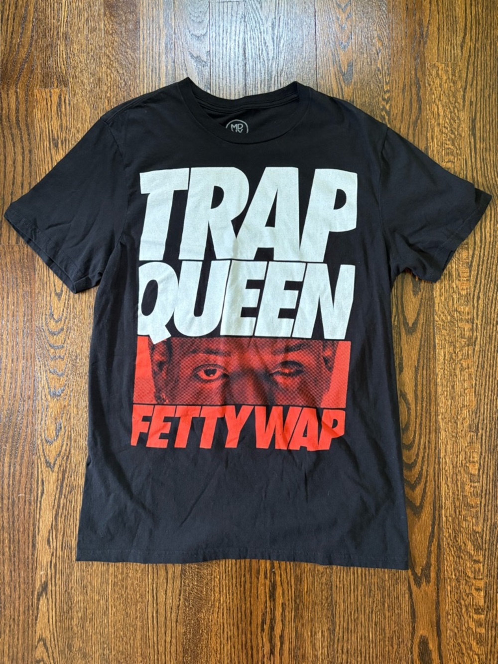 Fetty Wap Trap Queen Graphic T-Shirt Merch Direct Men's Size Large Black